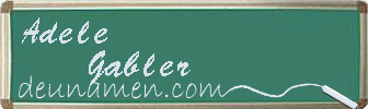 Adele Gabler Visitenkarte